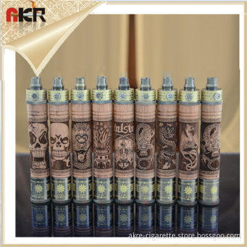 E Cigarette Wooden Electronic Cigarette Kits with VV Mod E Fire Vaporizer Pen Wood Spinner Battery for EGO Series E Cigarette